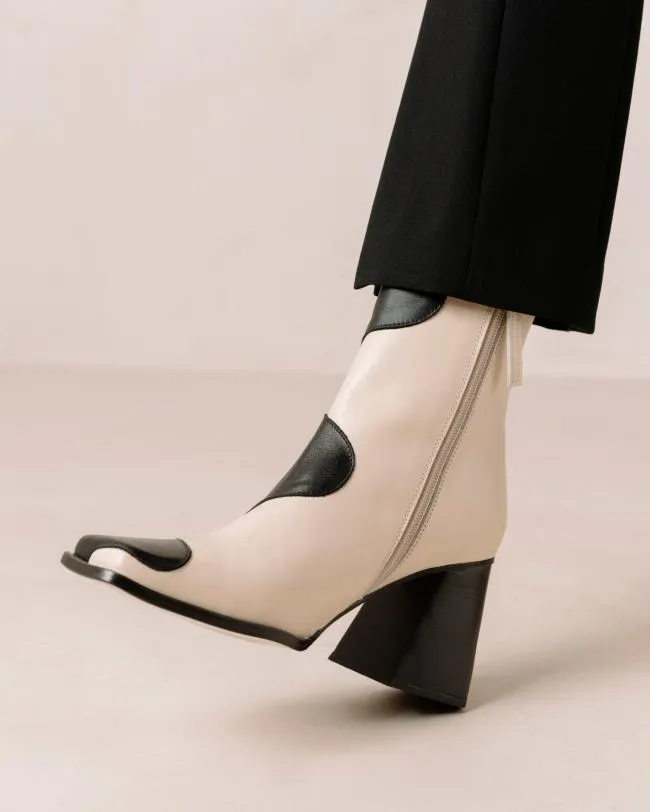 ALOHAS Boots Blair Bicolor Black Cream 8211 Women