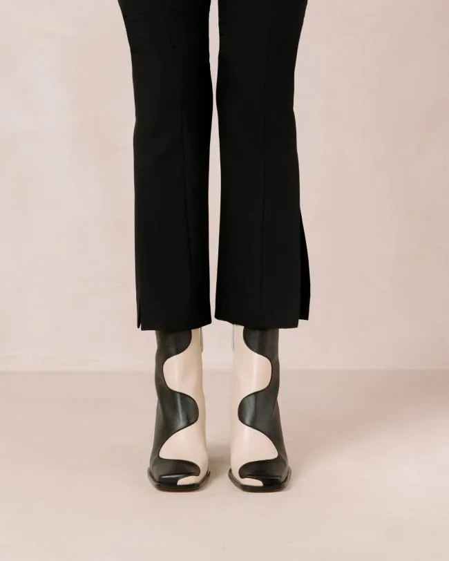 ALOHAS Boots Blair Bicolor Black Cream 8211 Women