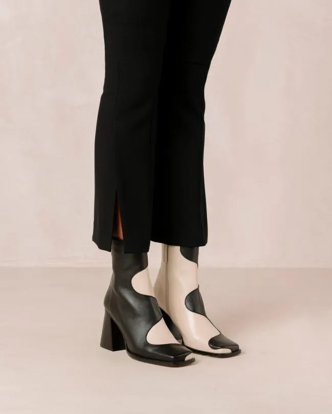 ALOHAS Boots Blair Bicolor Black Cream 8211 Women