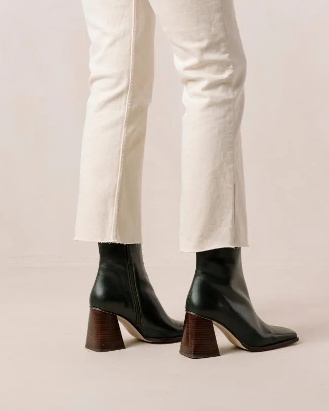 ALOHAS Boots South 8211 Dark Green Leather Boots 8211 Women