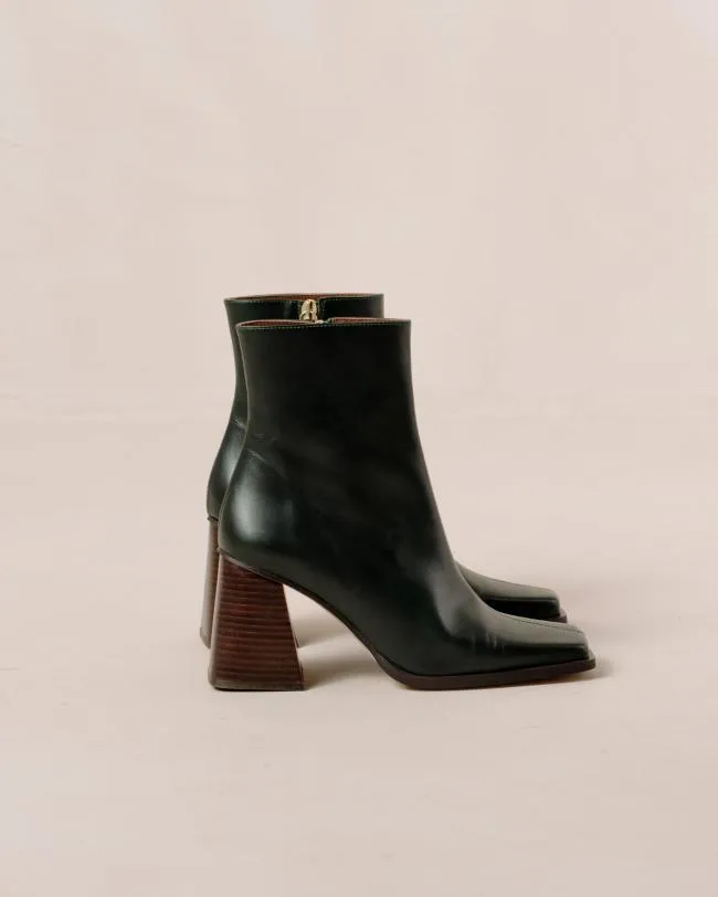 ALOHAS Boots South 8211 Dark Green Leather Boots 8211 Women