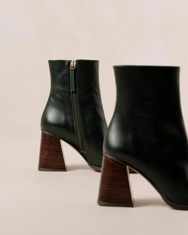 ALOHAS Boots South 8211 Dark Green Leather Boots 8211 Women