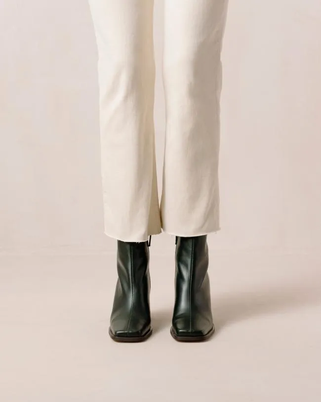 ALOHAS Boots South 8211 Dark Green Leather Boots 8211 Women