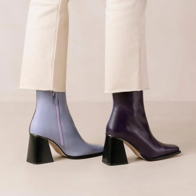 ALOHAS Boots South Bicolor 8211 Purple And Lilac Leather Boots 8211 Women