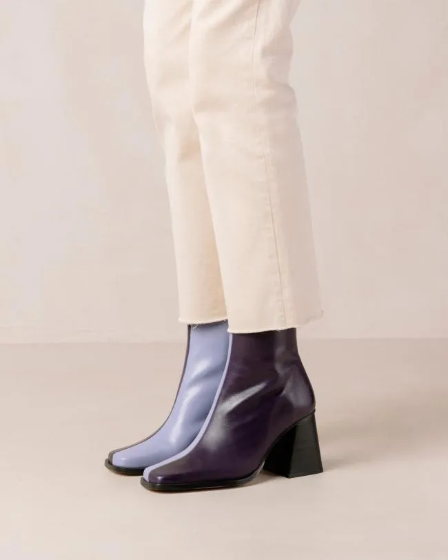 ALOHAS Boots South Bicolor 8211 Purple And Lilac Leather Boots 8211 Women