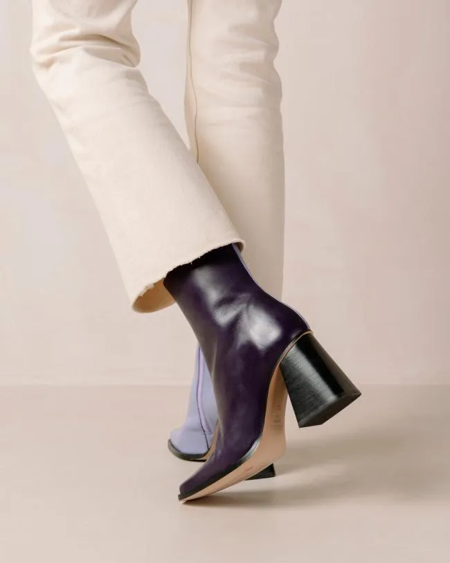 ALOHAS Boots South Bicolor 8211 Purple And Lilac Leather Boots 8211 Women