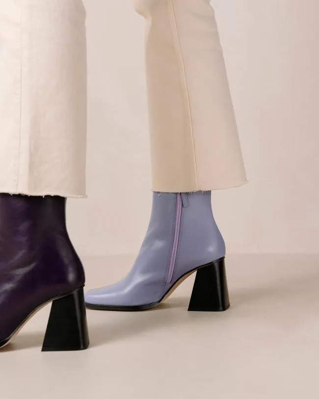 ALOHAS Boots South Bicolor 8211 Purple And Lilac Leather Boots 8211 Women