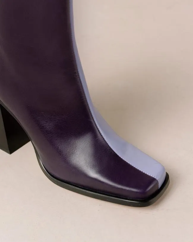 ALOHAS Boots South Bicolor 8211 Purple And Lilac Leather Boots 8211 Women