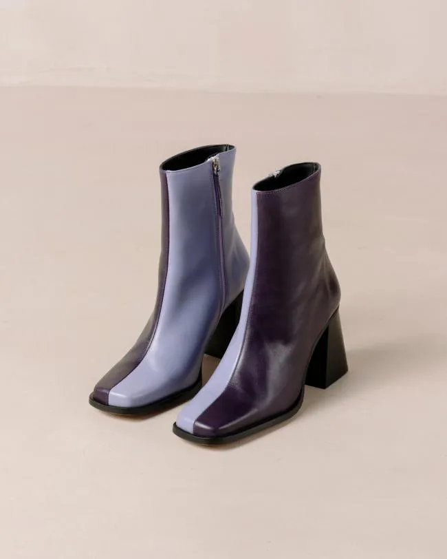 ALOHAS Boots South Bicolor 8211 Purple And Lilac Leather Boots 8211 Women