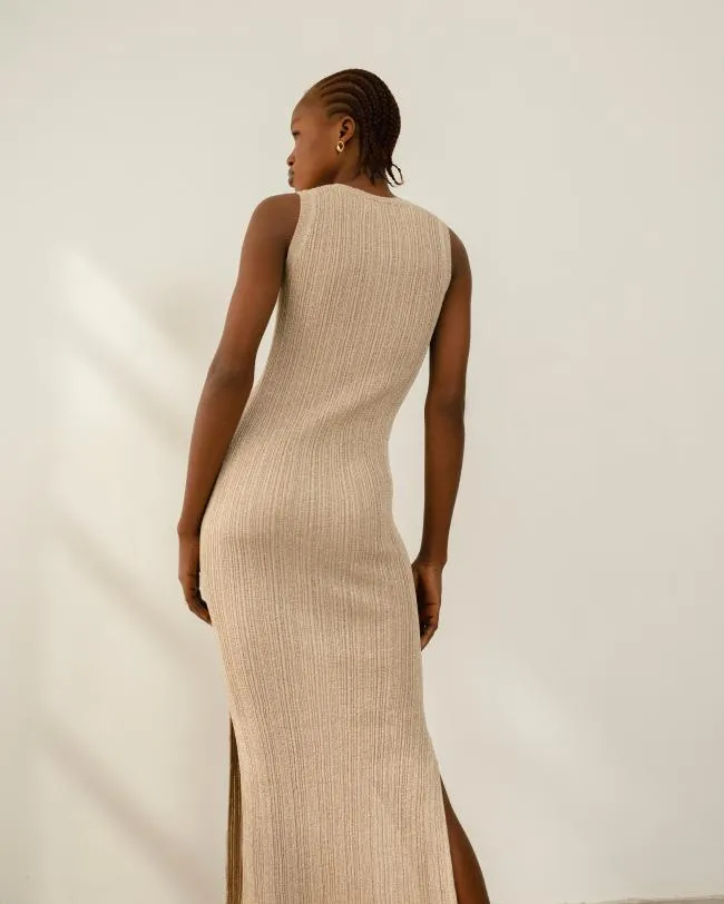 ALOHAS Dresses Breezy Glim 8211 White Knit Dress 8211 Women