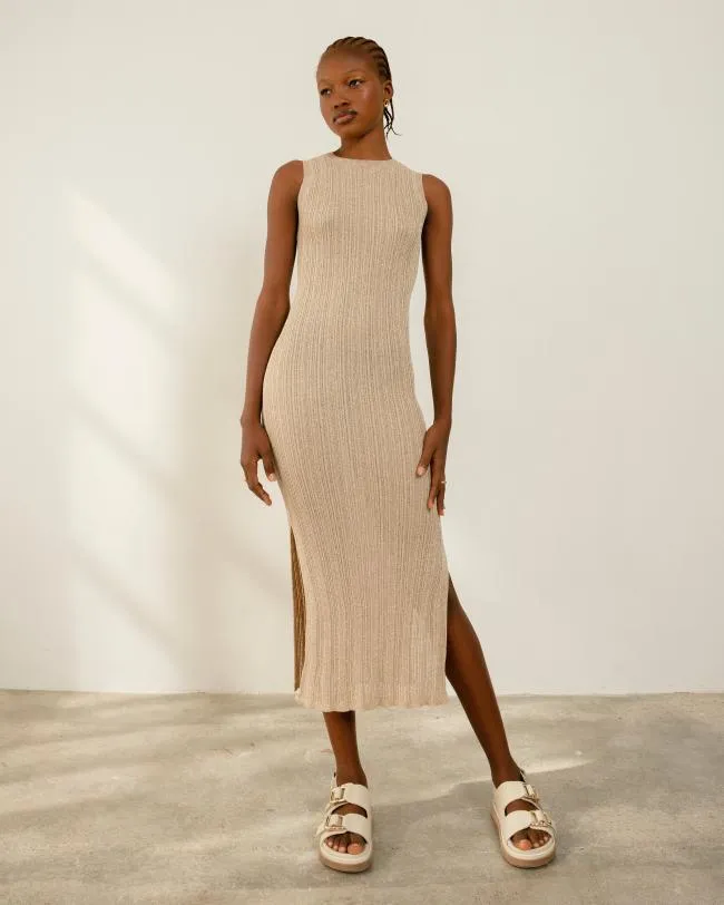 ALOHAS Dresses Breezy Glim 8211 White Knit Dress 8211 Women