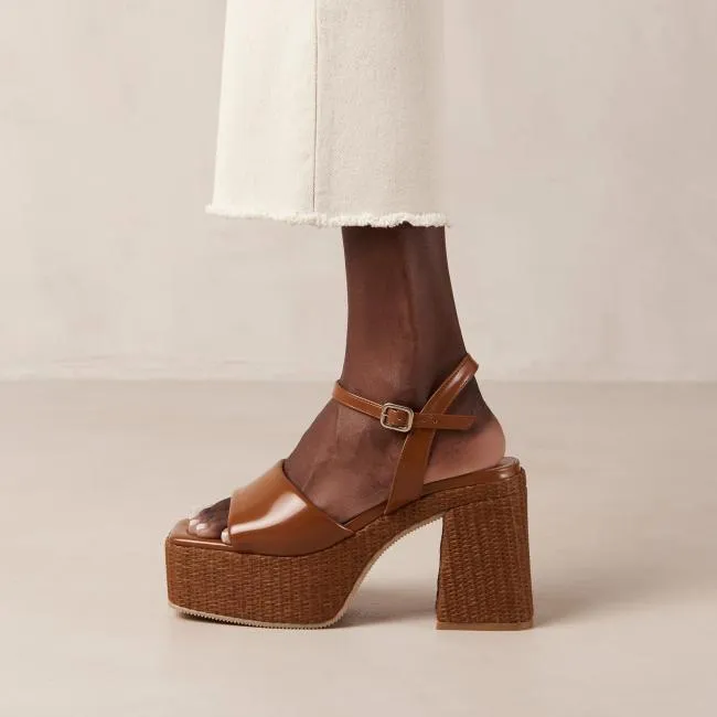 ALOHAS Heels Jazzy 8211 Brown Vegan Sandals 8211 Women
