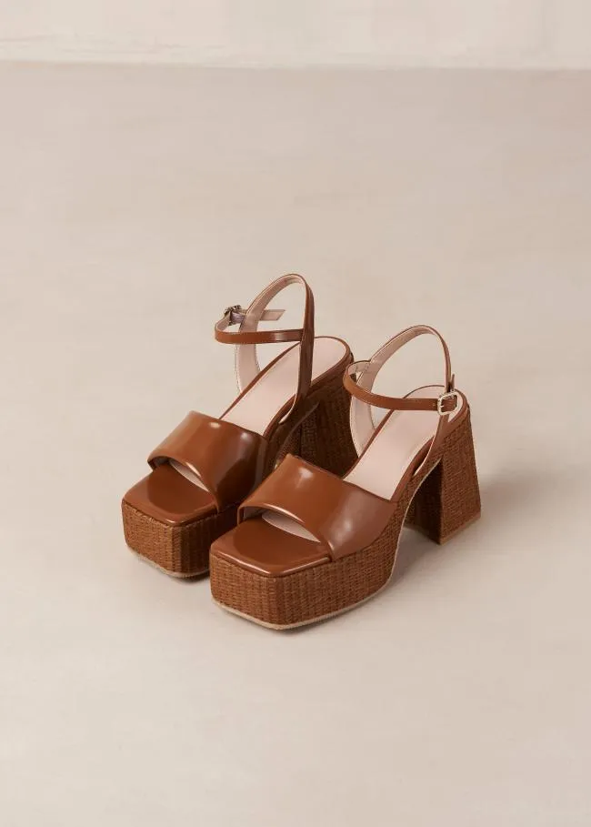 ALOHAS Heels Jazzy 8211 Brown Vegan Sandals 8211 Women