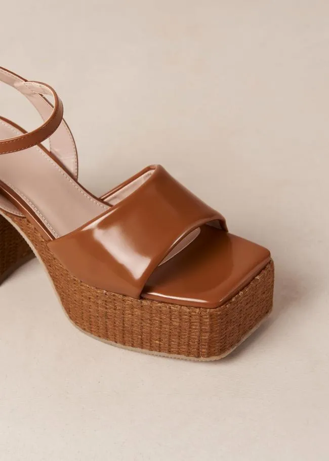 ALOHAS Heels Jazzy 8211 Brown Vegan Sandals 8211 Women