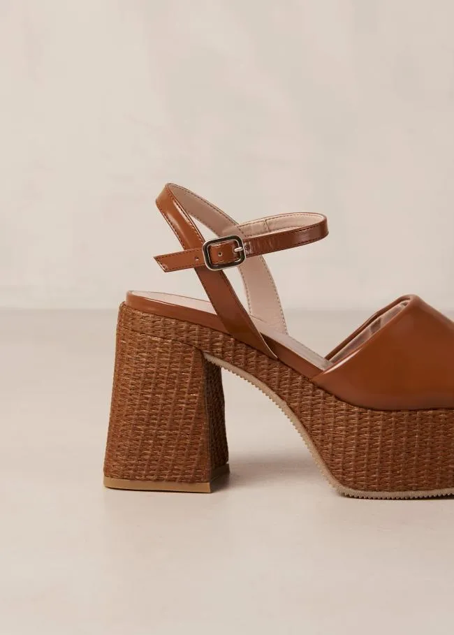 ALOHAS Heels Jazzy 8211 Brown Vegan Sandals 8211 Women