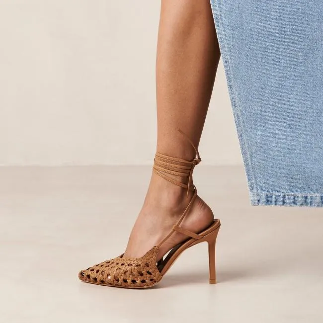 ALOHAS Heels Sandstorm 8211 Brown LaceUp Pumps 8211 Women