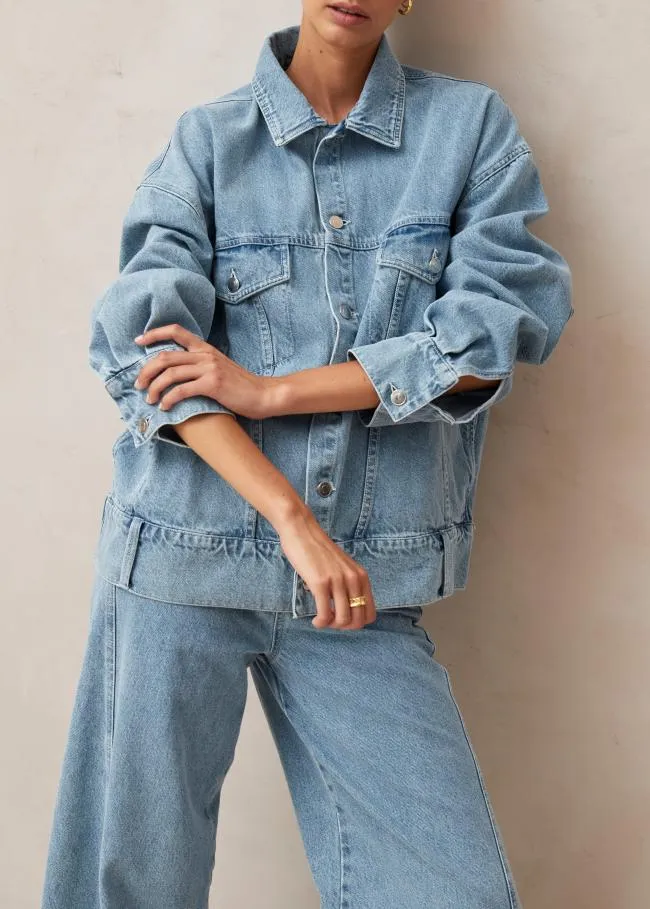 ALOHAS Jackets Alaska 8211 Blue Denim Jacket 8211 Women