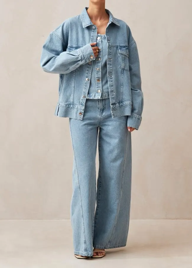ALOHAS Jackets Alaska 8211 Blue Denim Jacket 8211 Women