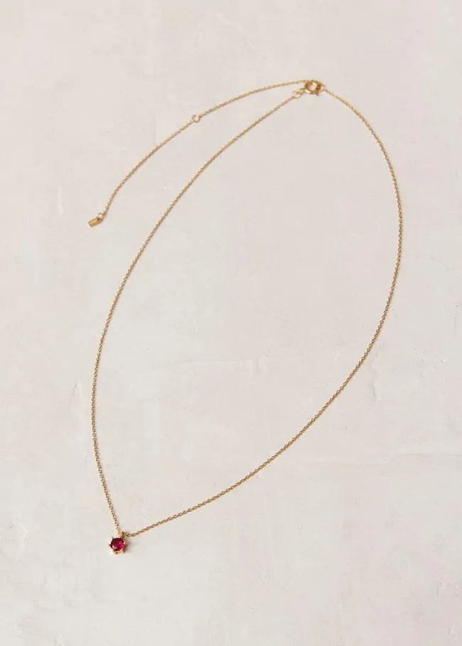 ALOHAS Jewelry Rococo 8211 Gold And Pink Crystal Necklace 8211 Women