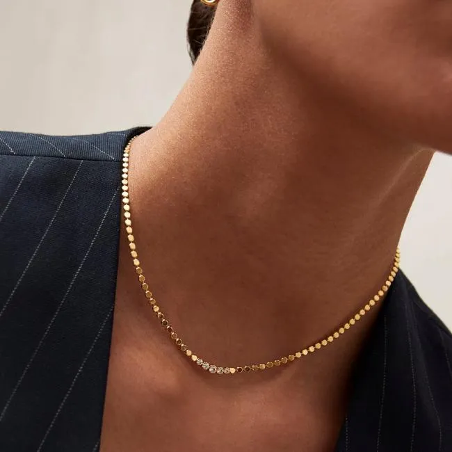 ALOHAS Jewelry Wilda 8211 Gold Necklace With Crystals 8211 Women