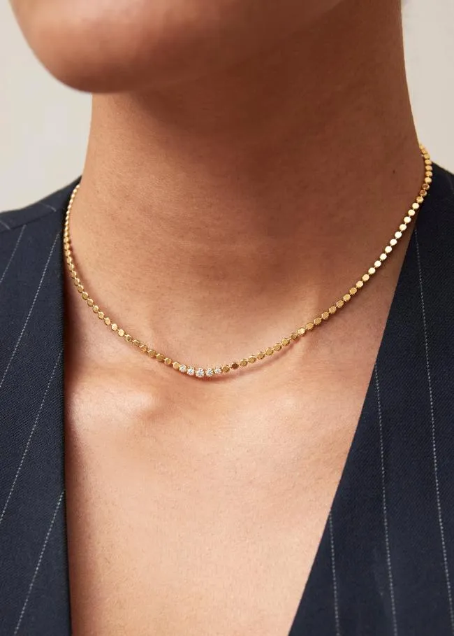 ALOHAS Jewelry Wilda 8211 Gold Necklace With Crystals 8211 Women