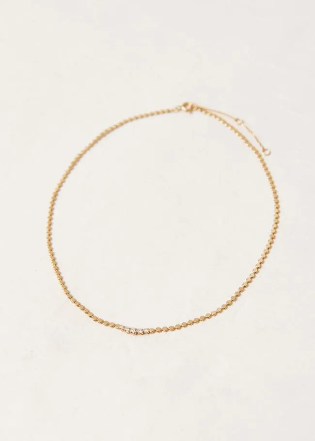 ALOHAS Jewelry Wilda 8211 Gold Necklace With Crystals 8211 Women