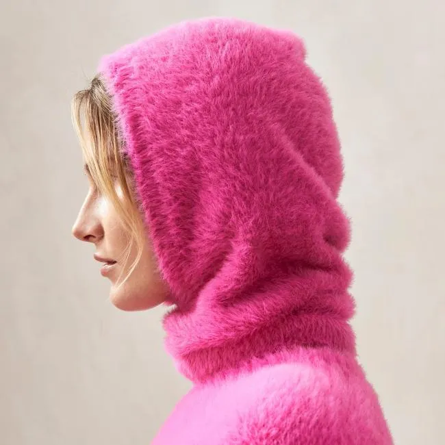 ALOHAS Knitwear Softie 8211 Pink Knitted Balaclava 8211 Women