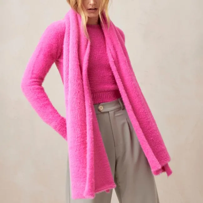 ALOHAS Knitwear Suave 8211 Pink Knitted Scarf 8211 Women