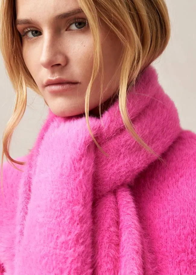 ALOHAS Knitwear Suave 8211 Pink Knitted Scarf 8211 Women