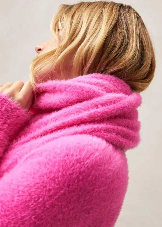ALOHAS Knitwear Suave 8211 Pink Knitted Scarf 8211 Women