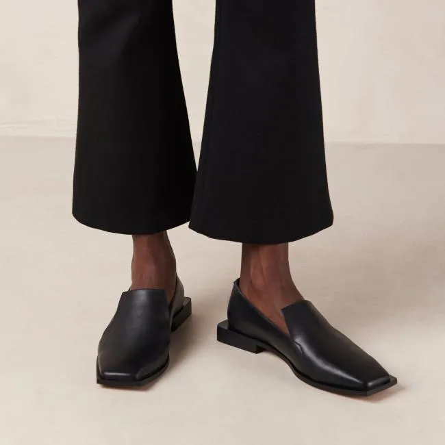 ALOHAS Loafers Kaizen 8211 Black Leather Loafers 8211 Women