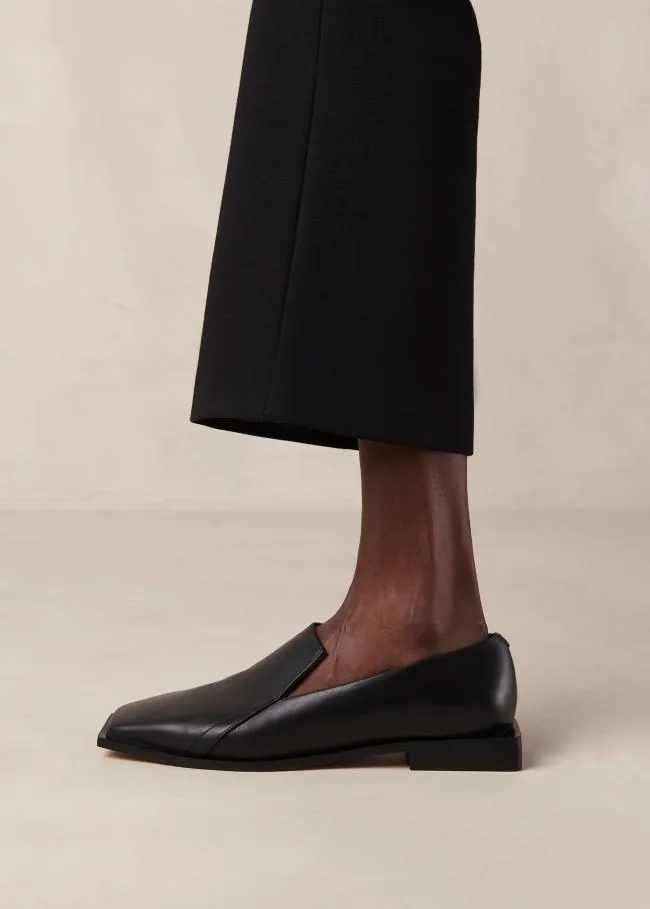 ALOHAS Loafers Kaizen 8211 Black Leather Loafers 8211 Women