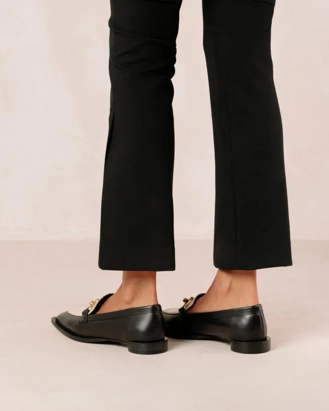 ALOHAS Loafers Spotlight 8211 Black And White Leather Loafers 8211 Women