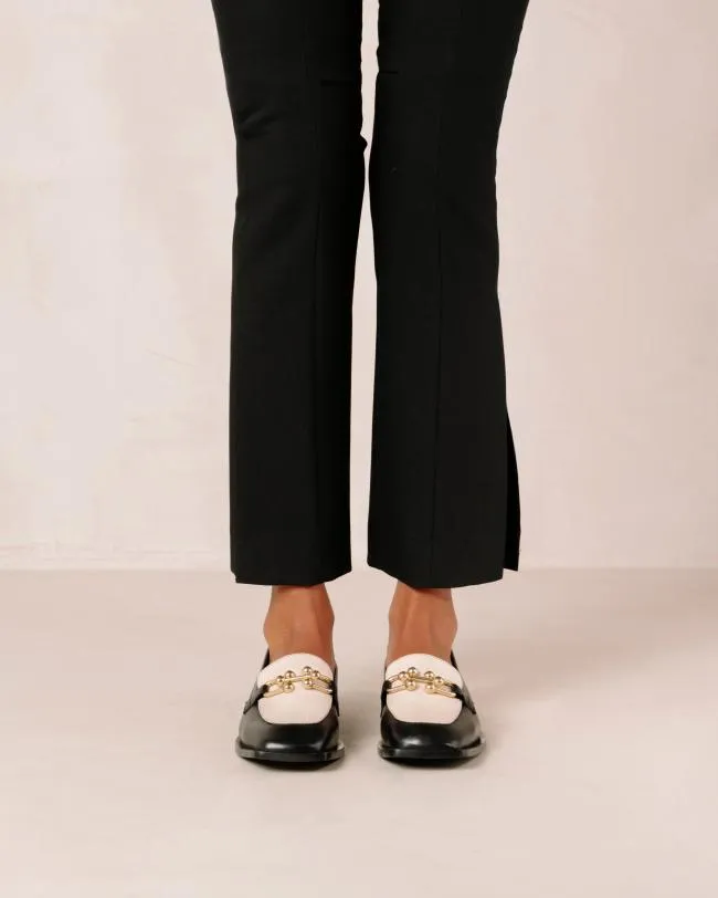 ALOHAS Loafers Spotlight 8211 Black And White Leather Loafers 8211 Women