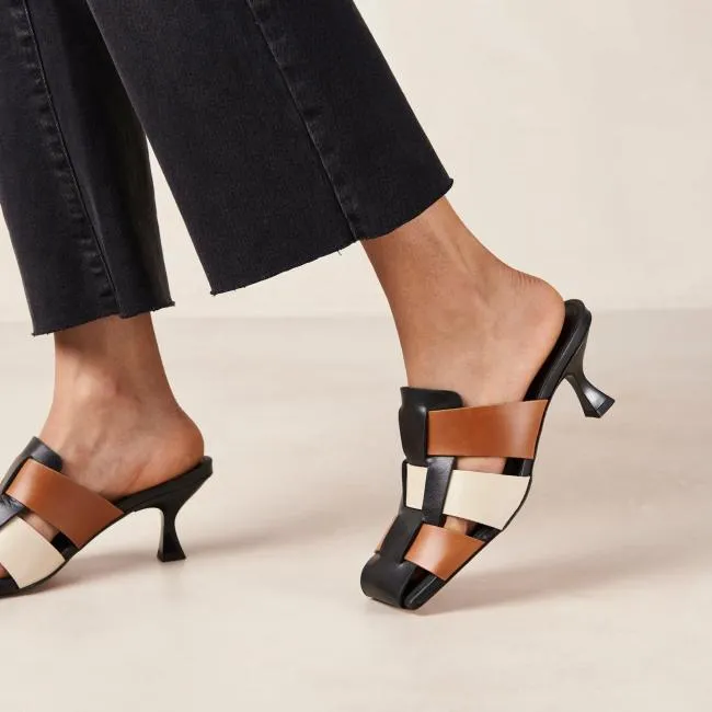 ALOHAS Mules Shubie 8211 Multicolor Caged SlipOn Sandals 8211 Women