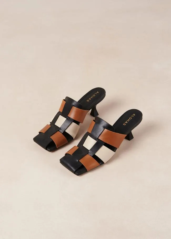 ALOHAS Mules Shubie 8211 Multicolor Caged SlipOn Sandals 8211 Women