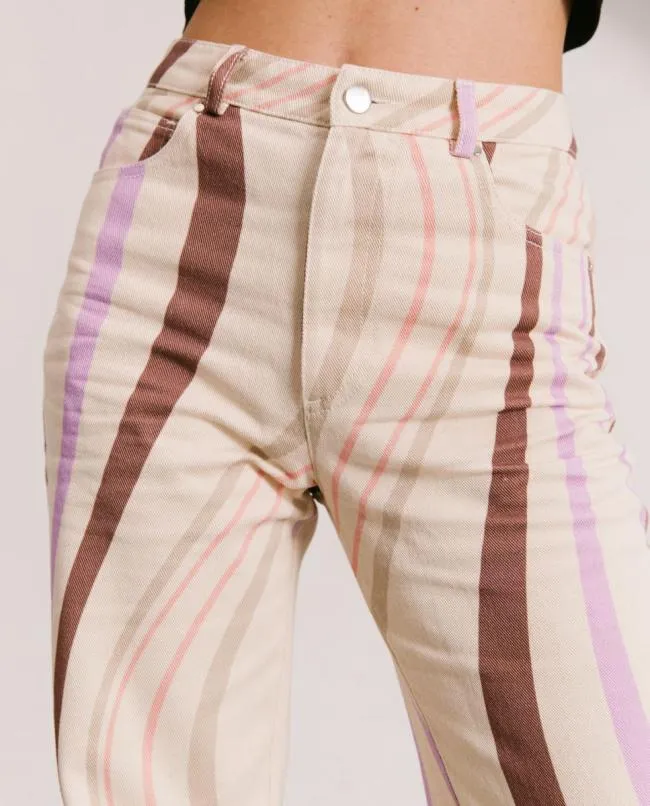 ALOHAS Pants Monday Jelly 8211 Multicolor Cotton Pants 8211 Women