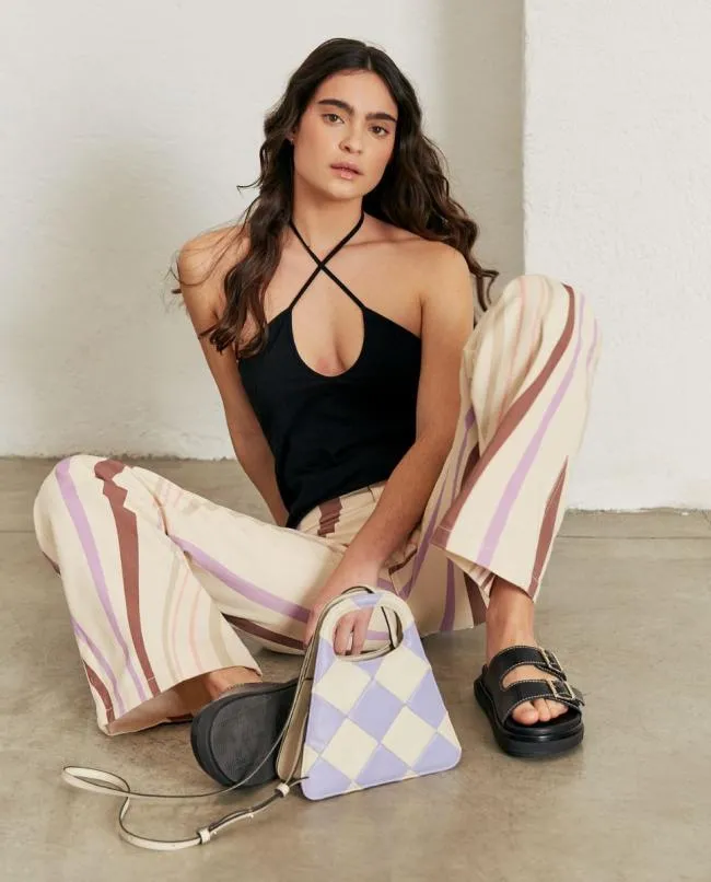 ALOHAS Pants Monday Jelly 8211 Multicolor Cotton Pants 8211 Women
