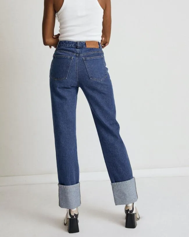 ALOHAS Pants Sunday 8211 Blue Cotton Jeans 8211 Women