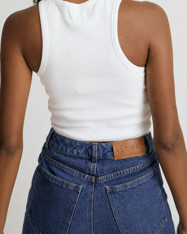 ALOHAS Pants Sunday 8211 Blue Cotton Jeans 8211 Women