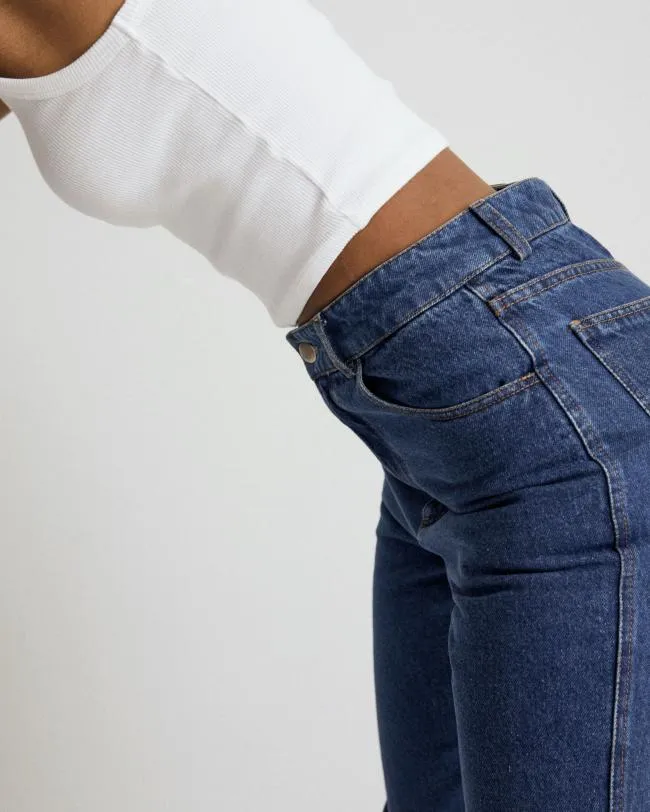 ALOHAS Pants Sunday 8211 Blue Cotton Jeans 8211 Women