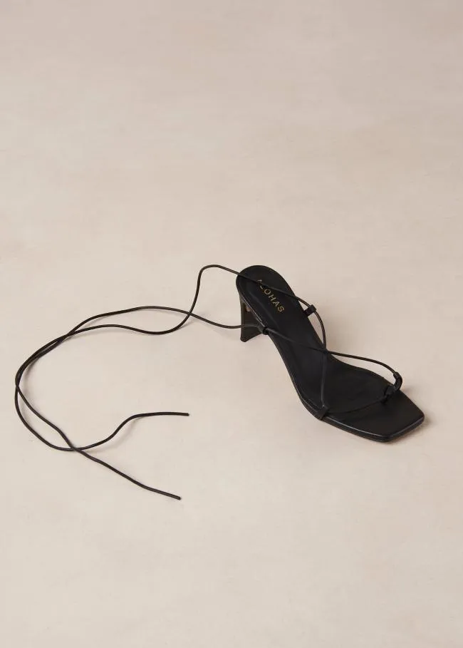 ALOHAS Sandals Bellini 8211 Black Leather Sandals 8211 Women