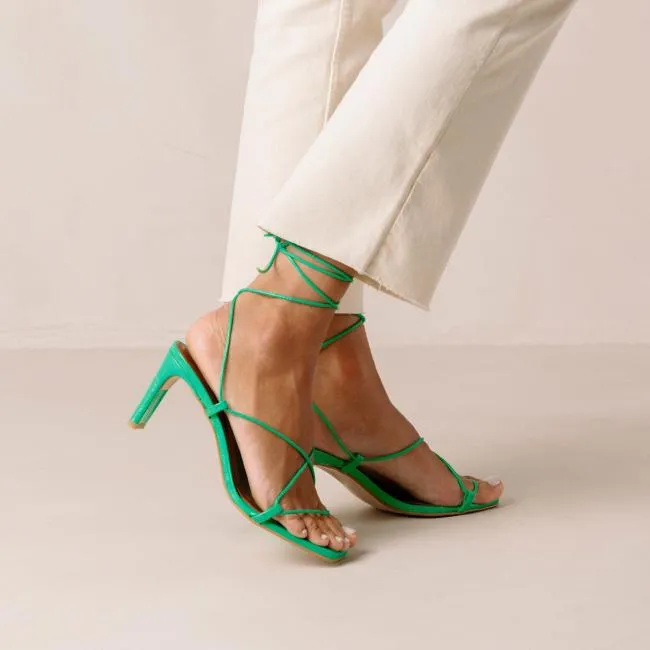 ALOHAS Sandals Bellini 8211 Green Leather Sandals 8211 Women