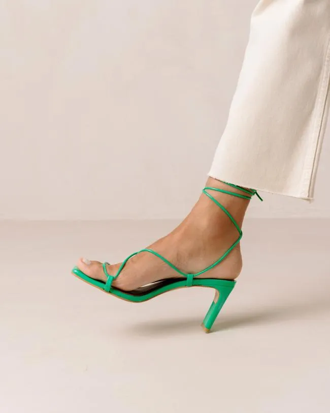 ALOHAS Sandals Bellini 8211 Green Leather Sandals 8211 Women
