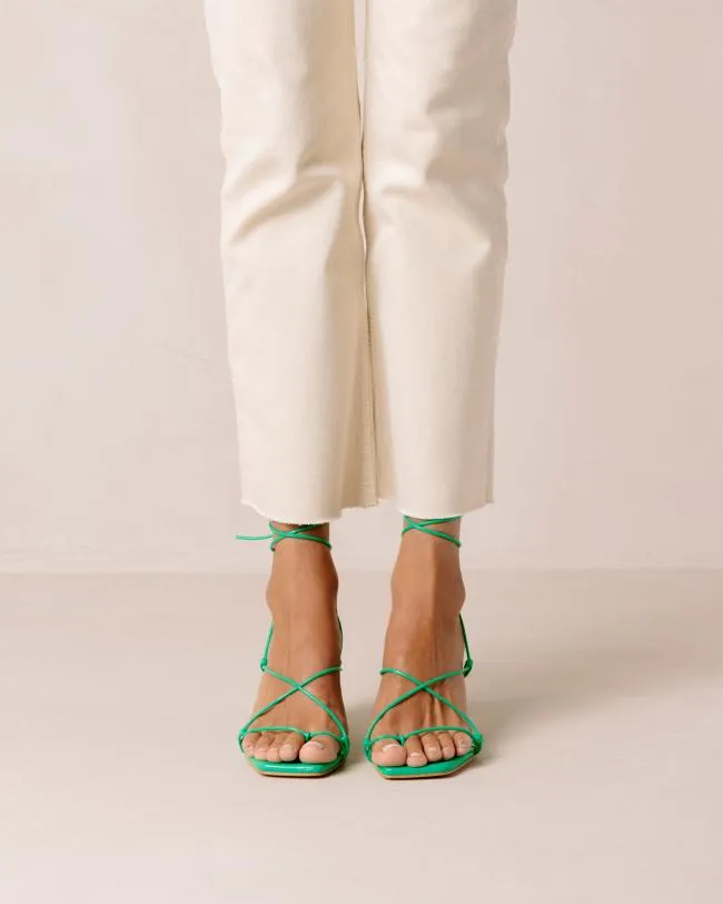ALOHAS Sandals Bellini 8211 Green Leather Sandals 8211 Women