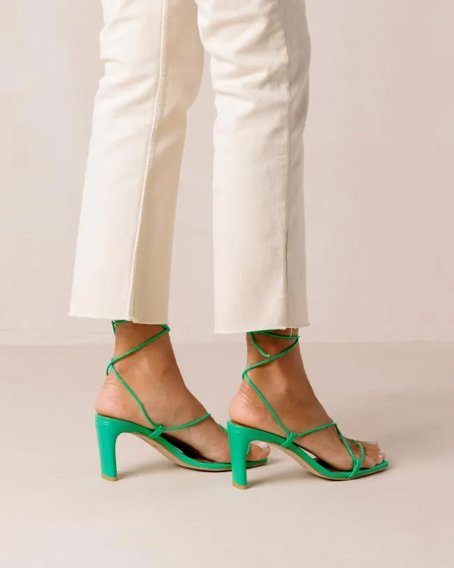 ALOHAS Sandals Bellini 8211 Green Leather Sandals 8211 Women