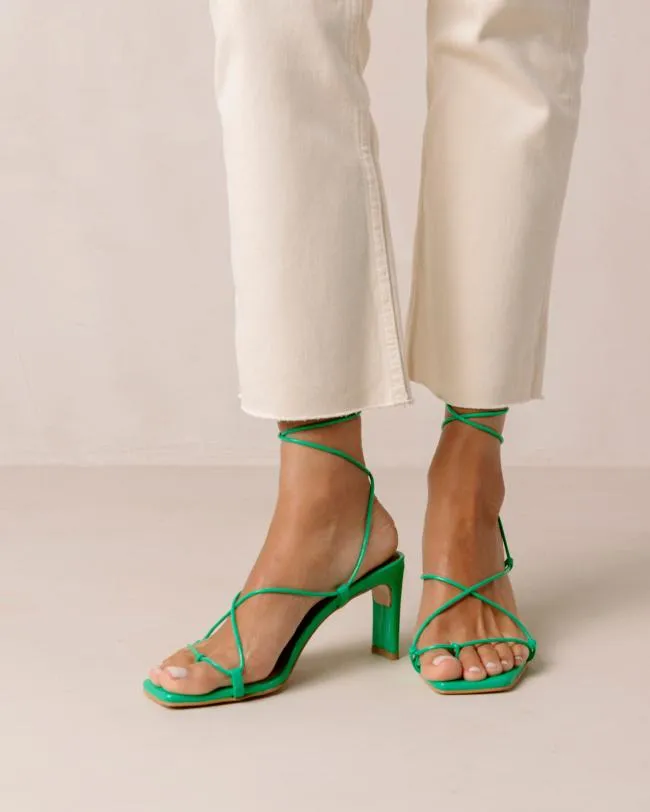 ALOHAS Sandals Bellini 8211 Green Leather Sandals 8211 Women