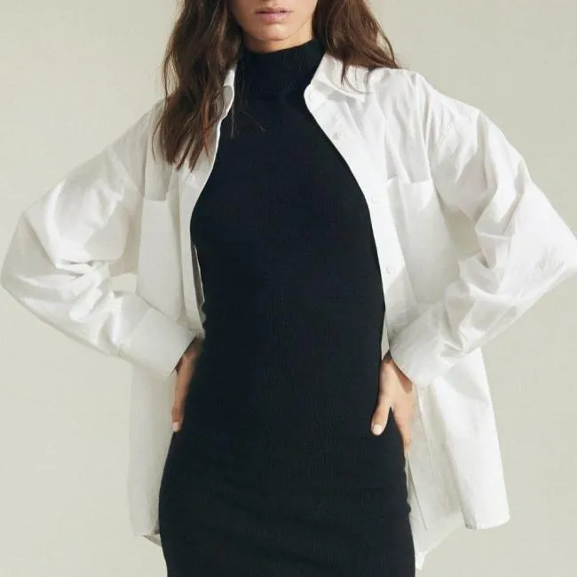 ALOHAS Shirts Trophy 8211 White Cotton Shirt 8211 Women