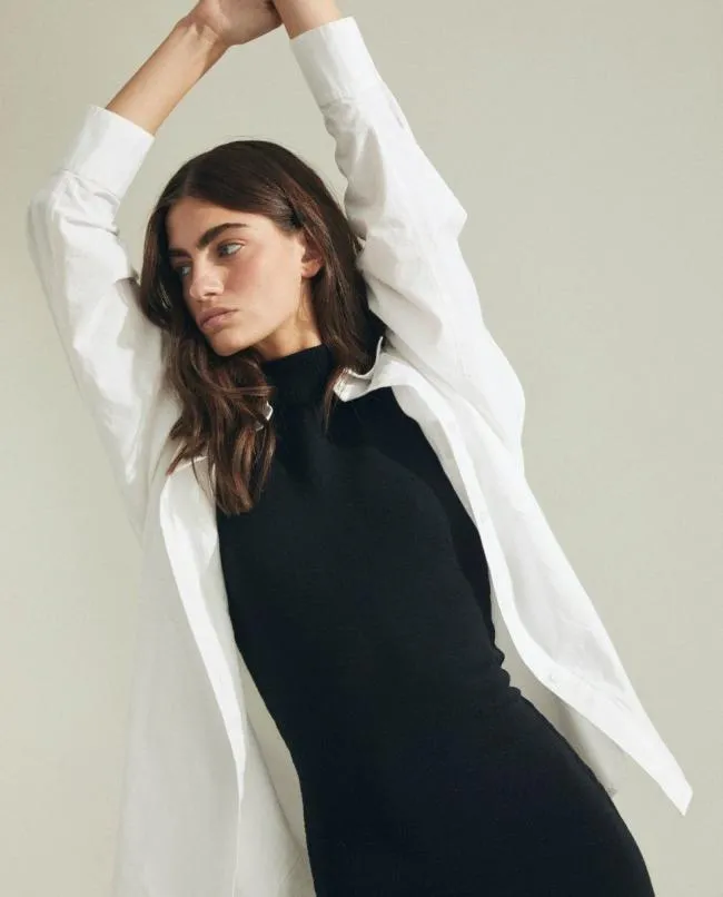 ALOHAS Shirts Trophy 8211 White Cotton Shirt 8211 Women