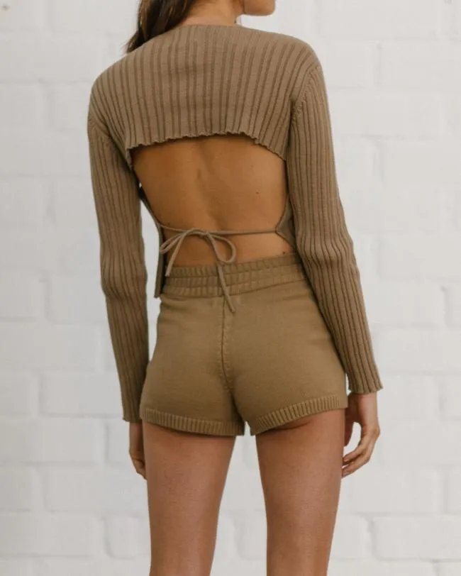 ALOHAS Sweaters and Cardigans Honest 8211 Brown Knit Top 8211 Women